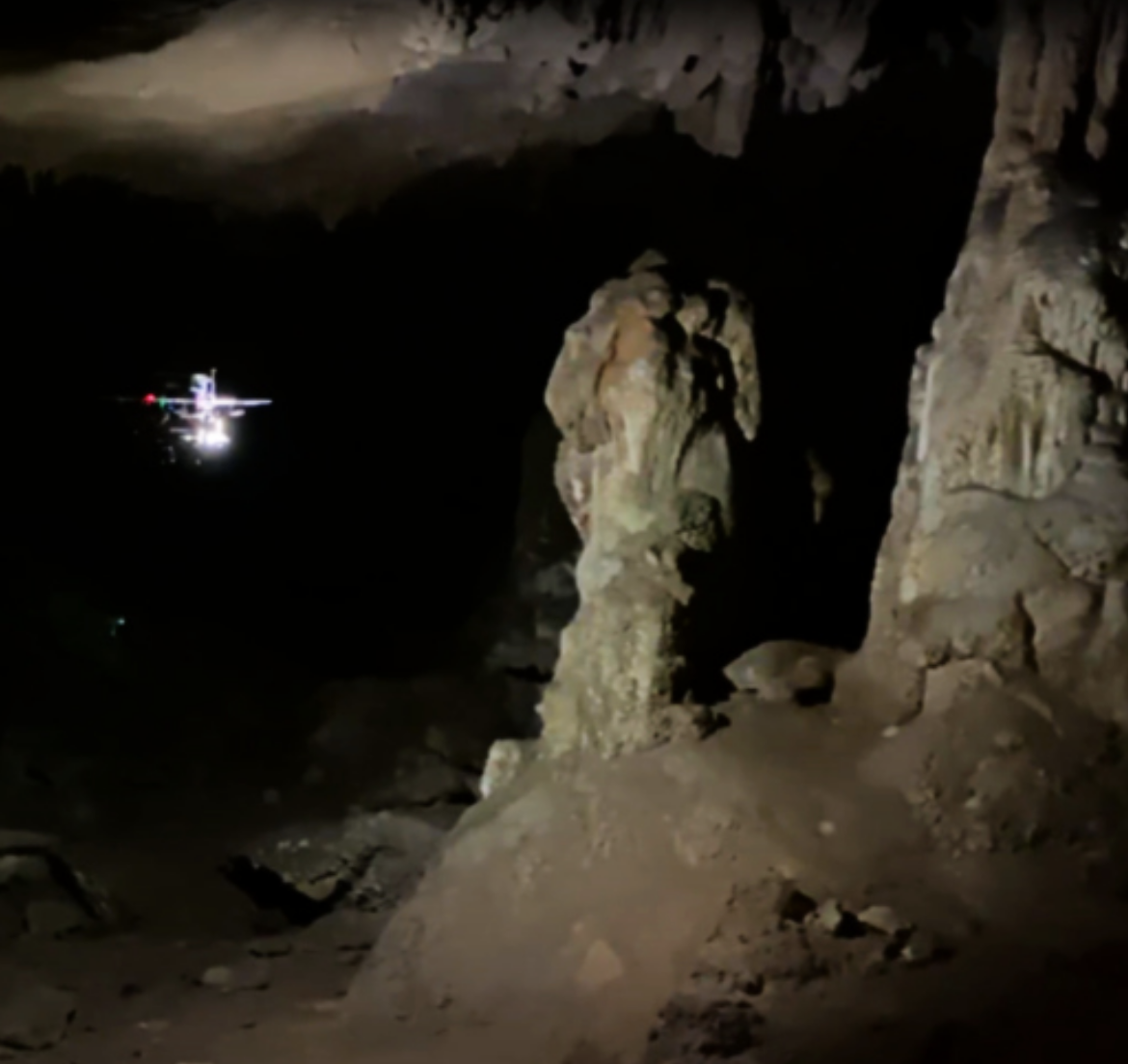 Autonomous Cave Surveying with an Aerial Robot